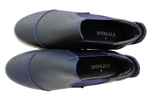 【SPINGLE SP6156 ネイビー】ストレートチップショートサイドゴアシューズ